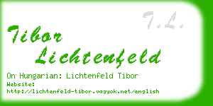 tibor lichtenfeld business card